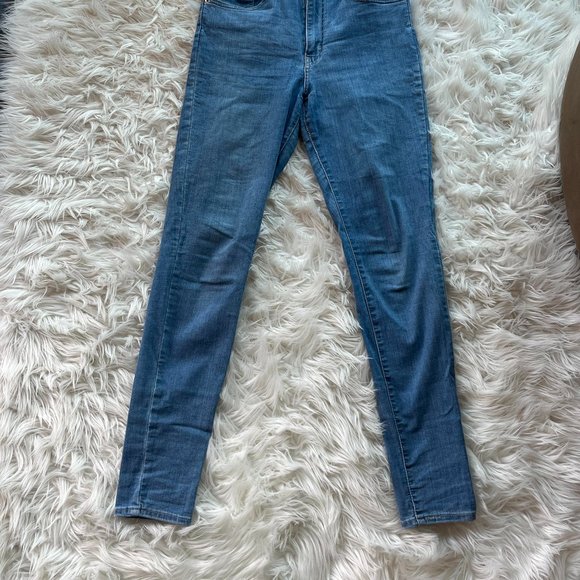 Levi's Mile High Super Skinny Blue Jeans - Picture 5 of 5